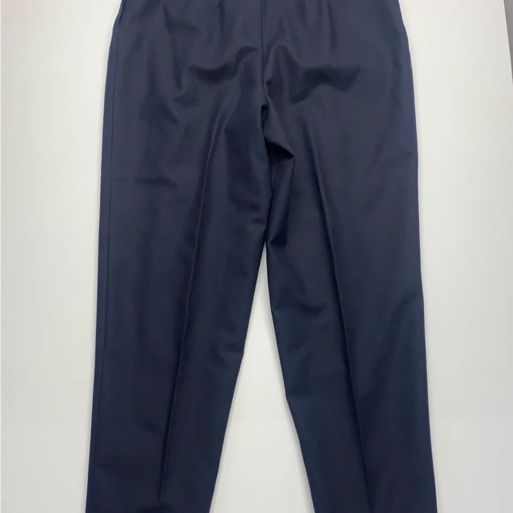 Harve Benard Women’s Navy Blue Wool Pants 14 Lined Side Zip/Button Closure NWT - Picture 8 of 14